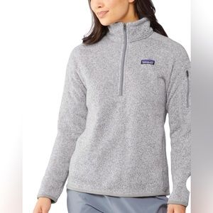 Patagonia Women's Better Sweater 1/4-Zip Fleece gray